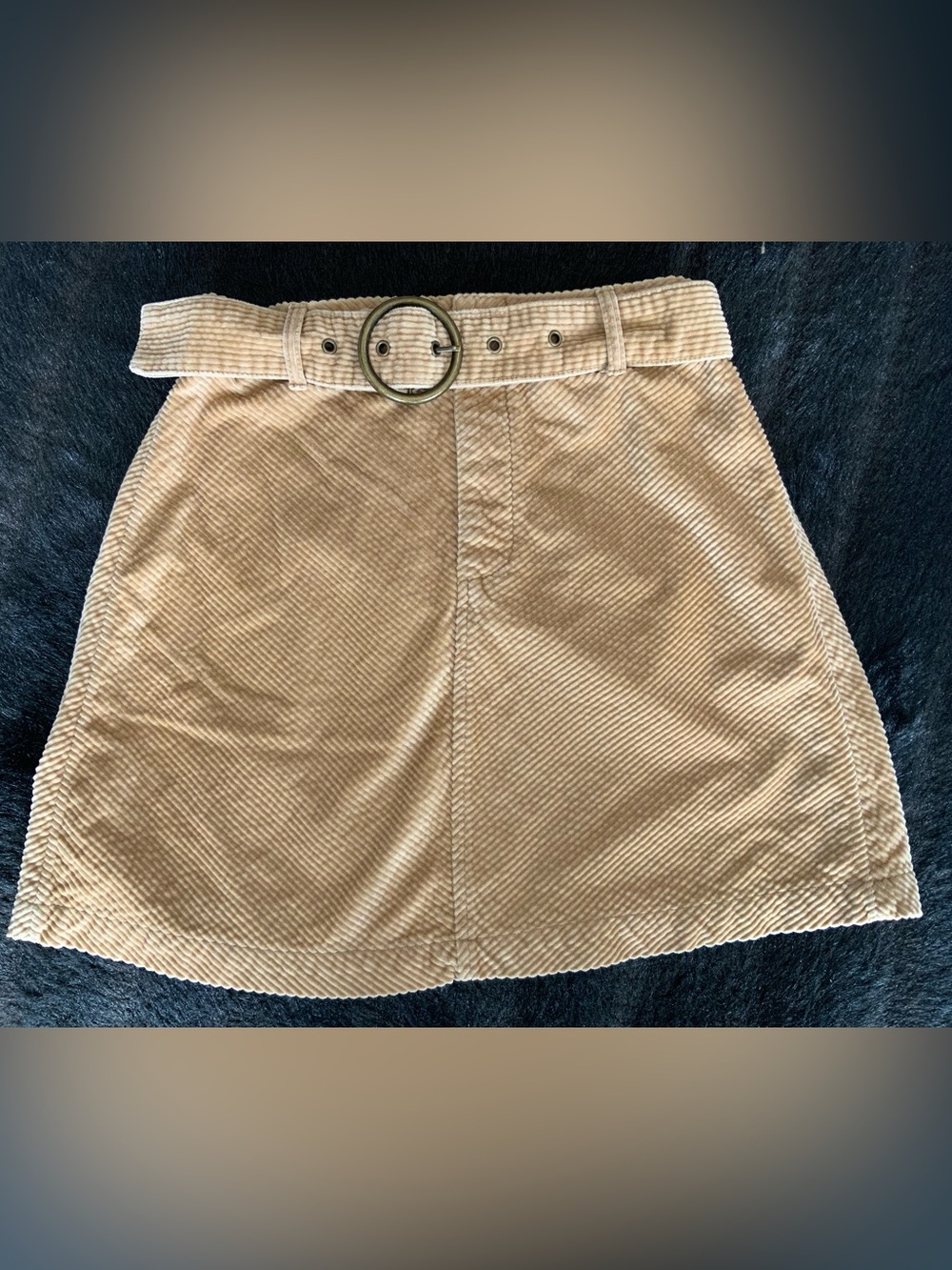 American Eagle Soft Camel Corduroy Skirt Size Small